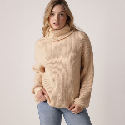 Sweter damski na zimę born2be ze sklepu: born2be.pl w kategorii: Swetry damskie - zdjęcie 054DCF2-170-2564_107301