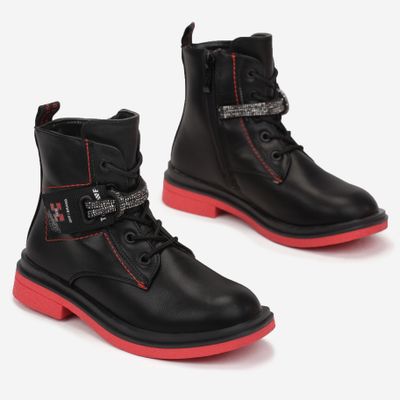 born2be - Buty zimowe dziecięce casual ze sklepu: born2be.pl w kategorii: Buty zimowe dziecięce - zdjęcie 054DCF2-170-2564_176338