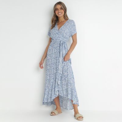 Sukienka kopertowa casual born2be ze sklepu: born2be.pl w kategorii: Sukienki - zdjęcie 054DCF2-170-2564_203043