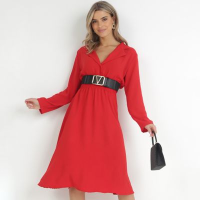 born2be - Sukienka casual wiosenna ze sklepu: born2be.pl w kategorii: Sukienki - zdjęcie 054DCF2-170-2564_219322