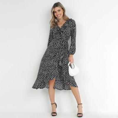 Sukienka casual kopertowa born2be ze sklepu: born2be.pl w kategorii: Sukienki - zdjęcie 054DCF2-170-2564_233326