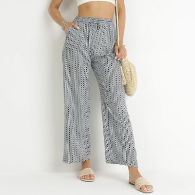 Spodnie damskie w stylu retro born2be ze sklepu: born2be.pl w kategorii: Spodnie damskie - zdjęcie 054DCF2-170-2564_252755