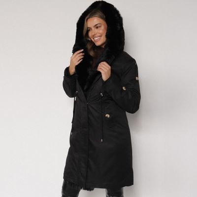 Parka damska na zimę born2be ze sklepu: born2be.pl w kategorii: Parki damskie - zdjęcie 054DCF2-170-2564_264829