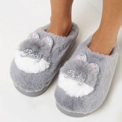 born2be - Kapcie damskie casual ze sklepu: born2be.pl w kategorii: Kapcie damskie - zdjęcie 054DCF2-170-2564_271331