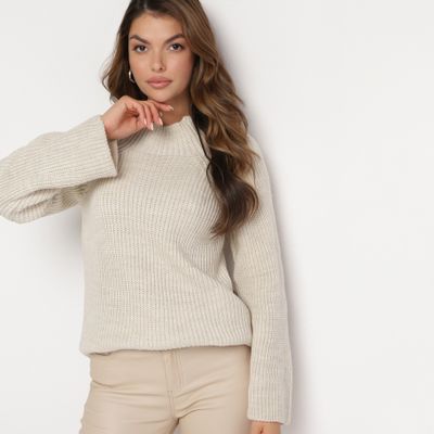 Sweter damski na zimę born2be ze sklepu: born2be.pl w kategorii: Swetry damskie - zdjęcie 054DCF2-170-2564_284298