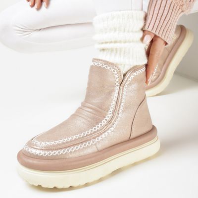 born2be - Śniegowce damskie casual ze sklepu: born2be.pl w kategorii: Śniegowce damskie - zdjęcie 054DCF2-170-2564_284411