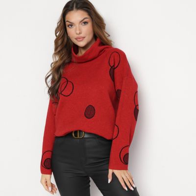 Sweter damski na zimę born2be ze sklepu: born2be.pl w kategorii: Swetry damskie - zdjęcie 054DCF2-170-2564_287776