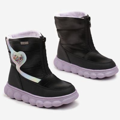 born2be - Buty zimowe dziecięce elegancki ze sklepu: born2be.pl w kategorii: Buty zimowe dziecięce - zdjęcie 054DCF2-170-2564_290375