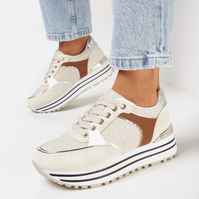 Buty sportowe damskie casual born2be ze sklepu: born2be.pl w kategorii: Buty sportowe damskie - zdjęcie 054DCF2-170-2564_293330