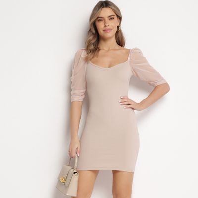 born2be - Sukienka wiosenna casual ze sklepu: born2be.pl w kategorii: Sukienki - zdjęcie 054DCF2-170-2564_295489