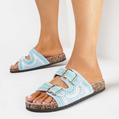 Klapki damskie w stylu boho born2be ze sklepu: born2be.pl w kategorii: Klapki damskie - zdjęcie 054DCF2-170-2564_302461