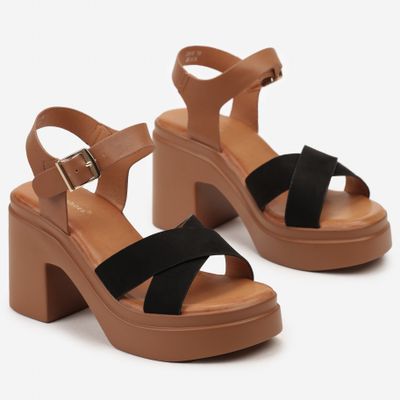 born2be - Sandały damskie casual ze sklepu: born2be.pl w kategorii: Sandały damskie - zdjęcie 054DCF2-170-2564_306863