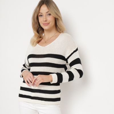 Sweter damski wiosenny born2be ze sklepu: born2be.pl w kategorii: Swetry damskie - zdjęcie 054DCF2-170-2564_308358