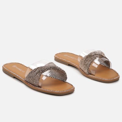 born2be - Klapki damskie boho ze sklepu: born2be.pl w kategorii: Klapki damskie - zdjęcie 054DCF2-170-2564_315909