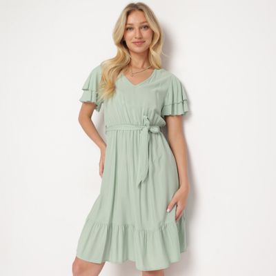 born2be - Sukienka casual na wiosnę ze sklepu: born2be.pl w kategorii: Sukienki - zdjęcie 054DCF2-170-2564_329212