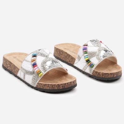 Klapki damskie w stylu boho born2be ze sklepu: born2be.pl w kategorii: Klapki damskie - zdjęcie 054DCF2-170-2564_330002