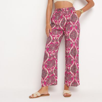 born2be - Spodnie damskie w stylu boho ze sklepu: born2be.pl w kategorii: Spodnie damskie - zdjęcie 054DCF2-170-2564_330375