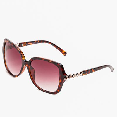 Okulary przeciwsłoneczne damskie w stylu boho letni born2be ze sklepu: born2be.pl w kategorii: Okulary przeciwsłoneczne damskie - zdjęcie 054DCF2-170-2564_331968