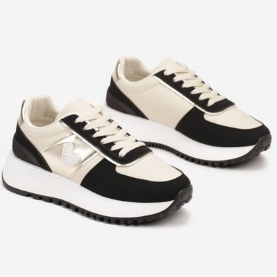 Buty sportowe damskie casual na zimę born2be ze sklepu: born2be.pl w kategorii: Buty sportowe damskie - zdjęcie 054DCF2-170-2564_340438