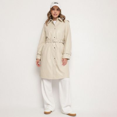 born2be - Płaszcz damski na wiosnę ze sklepu: born2be.pl w kategorii: Płaszcze damskie - zdjęcie 054DCF2-170-2564_345277