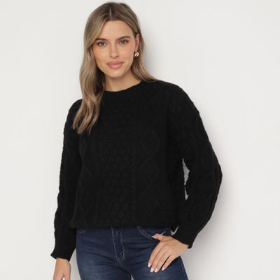 Sweter damski casual born2be ze sklepu: born2be.pl w kategorii: Swetry damskie - zdjęcie 054DCF2-170-2564_348337
