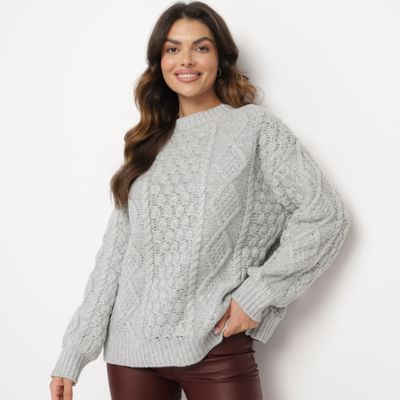 Sweter damski zimowy casualowy born2be ze sklepu: born2be.pl w kategorii: Swetry damskie - zdjęcie 054DCF2-170-2564_348338