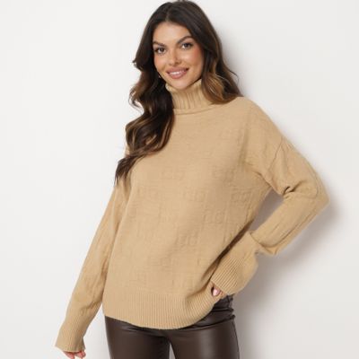 Sweter damski na zimę born2be ze sklepu: born2be.pl w kategorii: Swetry damskie - zdjęcie 054DCF2-170-2564_349213