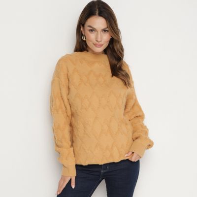 Sweter damski na zimę born2be ze sklepu: born2be.pl w kategorii: Swetry damskie - zdjęcie 054DCF2-170-2564_349233