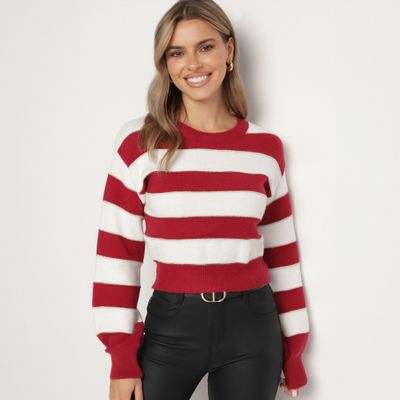 Sweter damski casual born2be ze sklepu: born2be.pl w kategorii: Swetry damskie - zdjęcie 054DCF2-170-2564_352077