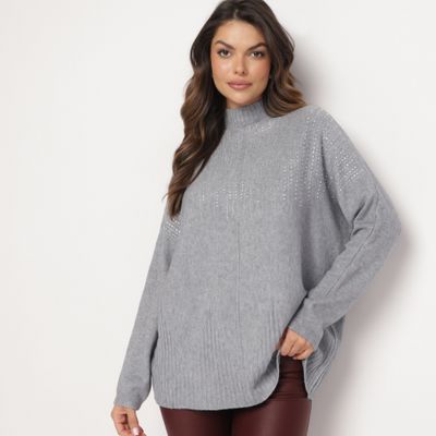 Sweter damski zimowy born2be ze sklepu: born2be.pl w kategorii: Swetry damskie - zdjęcie 054DCF2-170-2564_352097