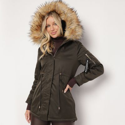 Parka damska na zimę born2be ze sklepu: born2be.pl w kategorii: Parki damskie - zdjęcie 054DCF2-170-2564_353034