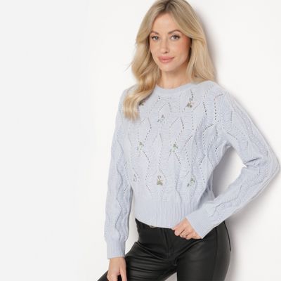 Sweter damski na zimę born2be ze sklepu: born2be.pl w kategorii: Swetry damskie - zdjęcie 054DCF2-170-2564_354316