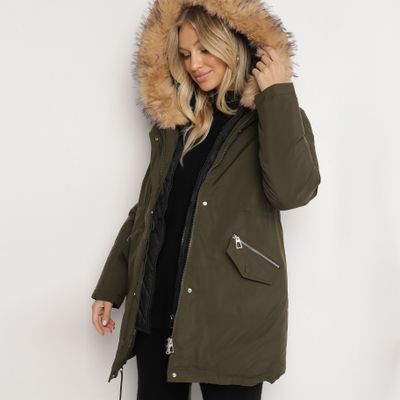 Parka damska wiosenna casual born2be ze sklepu: born2be.pl w kategorii: Parki damskie - zdjęcie 054DCF2-170-2564_355478