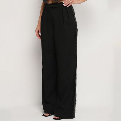 Spodnie damskie klasyczne bez wzorów born2be ze sklepu: born2be.pl w kategorii: Spodnie damskie - zdjęcie 054DCF2-170-2564_357150