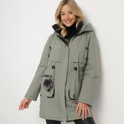 Parka damska born2be ze sklepu: born2be.pl w kategorii: Parki damskie - zdjęcie 054DCF2-170-2564_357372