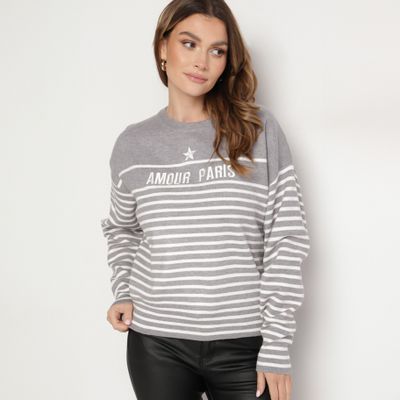 Sweter damski na zimę born2be ze sklepu: born2be.pl w kategorii: Swetry damskie - zdjęcie 054DCF2-170-2564_358391