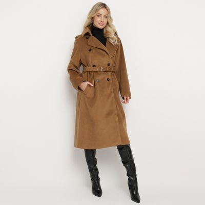 Płaszcz damski elegancki born2be ze sklepu: born2be.pl w kategorii: Płaszcze damskie - zdjęcie 054DCF2-170-2564_362227