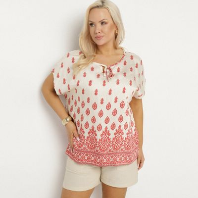 Bluzka damska boho wiosenna born2be ze sklepu: born2be.pl w kategorii: Bluzki damskie - zdjęcie 054DCF2-170-2564_382952