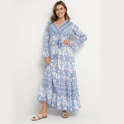 Sukienka na wiosnę w stylu boho born2be ze sklepu: born2be.pl w kategorii: Sukienki - zdjęcie 054DCF2-170-2564_385787