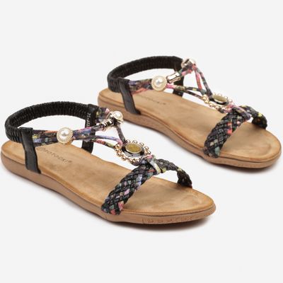 Sandały damskie w stylu boho na wiosnę born2be ze sklepu: born2be.pl w kategorii: Sandały damskie - zdjęcie 054DCF2-170-2564_389278