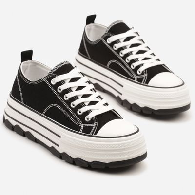 Trampki damskie casual born2be ze sklepu: born2be.pl w kategorii: Trampki damskie - zdjęcie 054DCF2-170-2564_394319