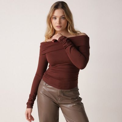 Bluzka damska na zimę born2be ze sklepu: born2be.pl w kategorii: Bluzki damskie - zdjęcie 054DCF2-170-2564_399256