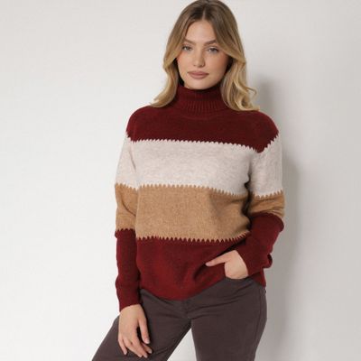 Sweter damski na zimę born2be ze sklepu: born2be.pl w kategorii: Swetry damskie - zdjęcie 054DCF2-170-2564_401547