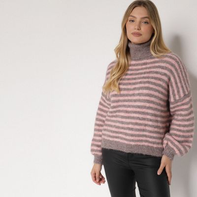 Sweter damski na zimę born2be ze sklepu: born2be.pl w kategorii: Swetry damskie - zdjęcie 054DCF2-170-2564_401668