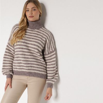 Sweter damski zimowy born2be ze sklepu: born2be.pl w kategorii: Swetry damskie - zdjęcie 054DCF2-170-2564_401670
