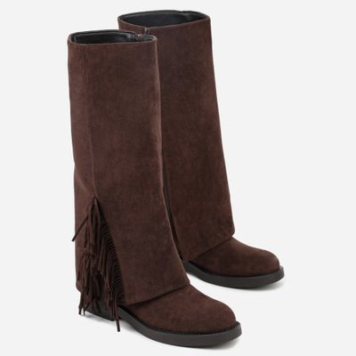 Kozaki damskie casual w stylu boho born2be ze sklepu: born2be.pl w kategorii: Kozaki damskie - zdjęcie 054DCF2-170-2564_401695