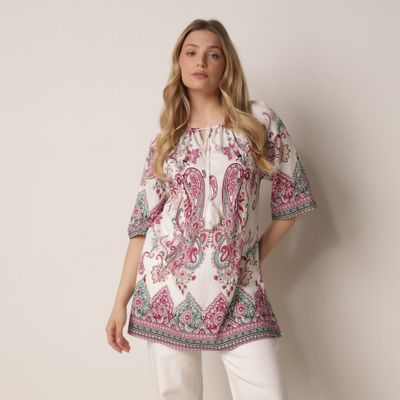 Bluzka damska na wiosnę boho born2be ze sklepu: born2be.pl w kategorii: Bluzki damskie - zdjęcie 054DCF2-170-2564_406335