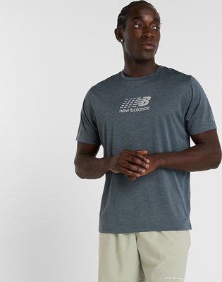 T-shirt męski na lato New Balance ze sklepu: New Balance Poland w kategorii: T-shirty męskie - zdjęcie 08F3FC-30B-10813_3214193