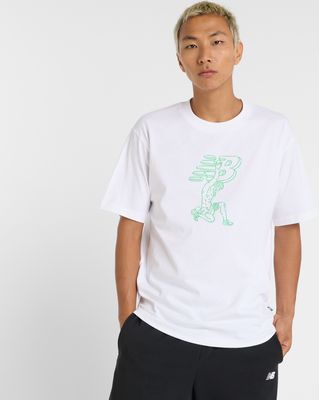 T-shirt męski letni New Balance ze sklepu: New Balance Poland w kategorii: T-shirty męskie - zdjęcie 08F3FC-30B-10813_3214595