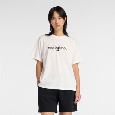 Bluzka damska w stylu młodzieżowym New Balance ze sklepu: New Balance Poland w kategorii: Bluzki damskie - zdjęcie 08F3FC-30B-10813_3216349